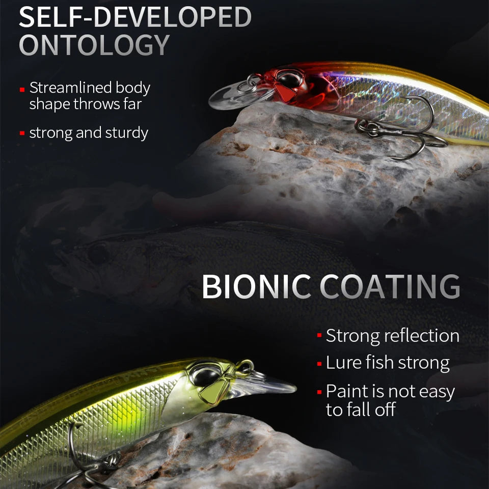 BEARKING 14-Color Minnow Hard Bait - 8.5cm 8g / 3.35in 0.28oz