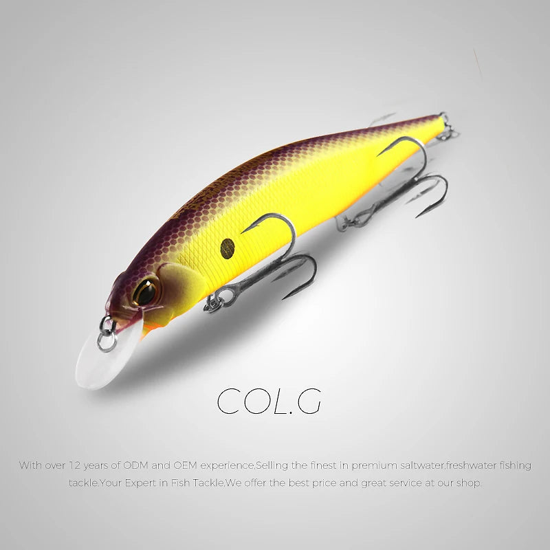 12cm 18g / 4.72in 0.63oz Jerkbait for Bass & Pike