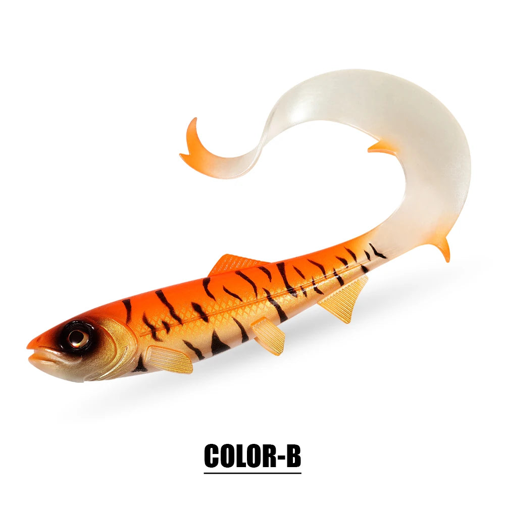 Wavy Tail Soft Swimbait 17.5cm 30g / 22cm 55g && 6.89in 1.06oz / 1.94oz 8.66in