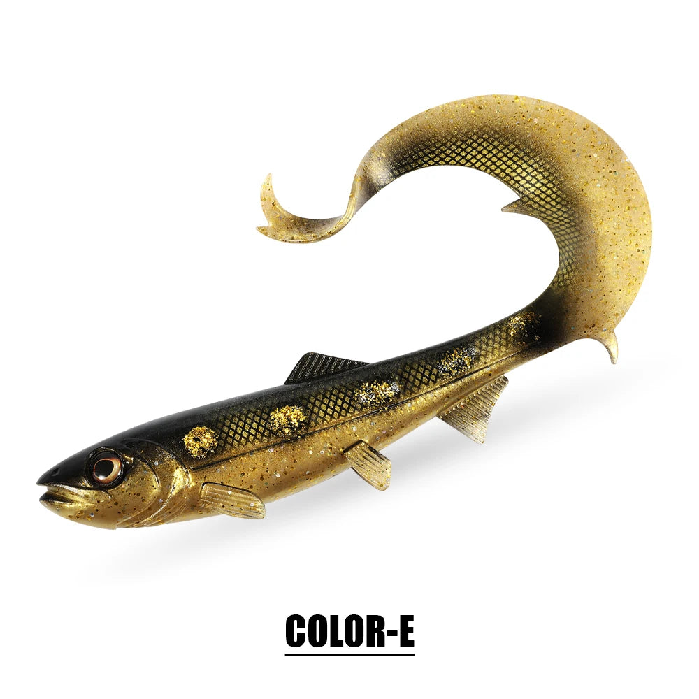 Wavy Tail Soft Swimbait 17.5cm 30g / 22cm 55g && 6.89in 1.06oz / 1.94oz 8.66in