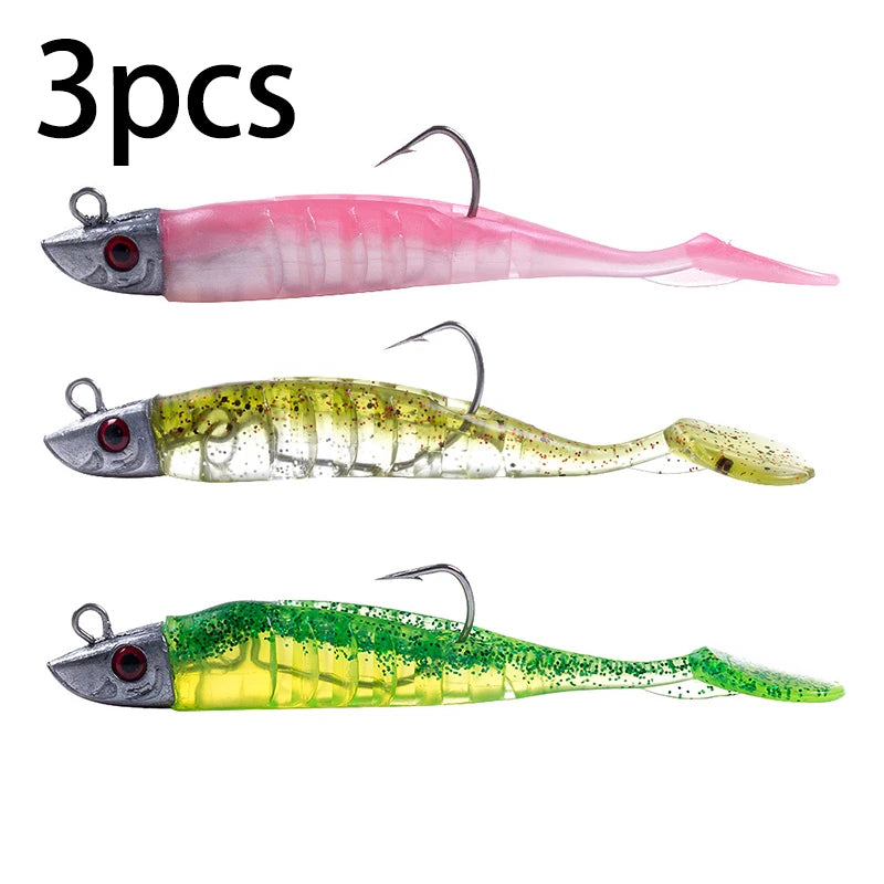 HENGJIA Jigging Head Soft Silicone Bait