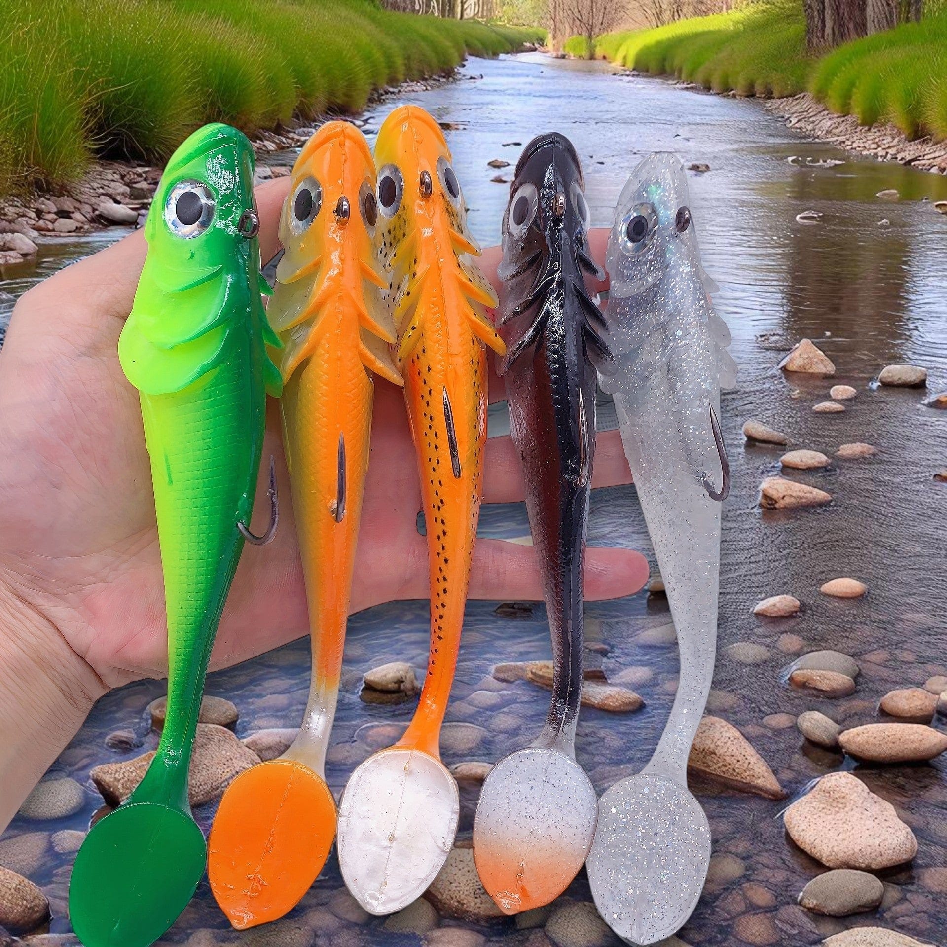 95g Lead Head Soft Swim Bait Lure