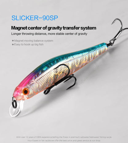 9cm / 3.54in Sinking Minnow Crankbait