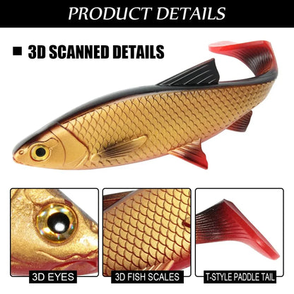 Paddle Tail Swimbait for Pike & Bass