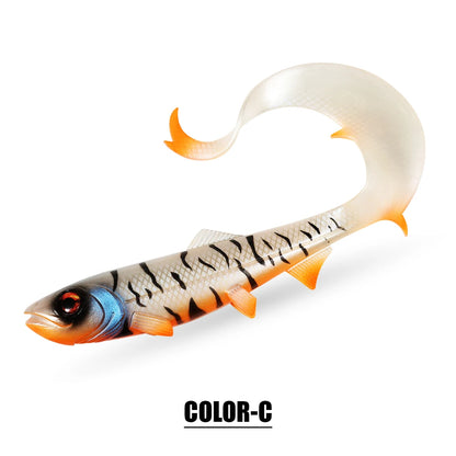 Wavy Tail Soft Swimbait 17.5cm 30g / 22cm 55g && 6.89in 1.06oz / 1.94oz 8.66in