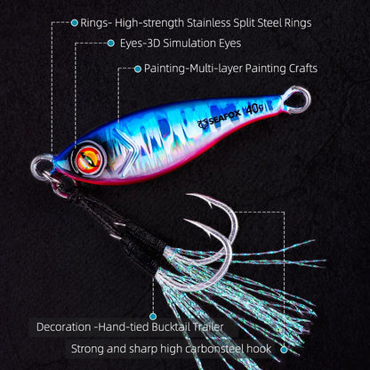 Saltwater Metal Jig for Bass & Trout