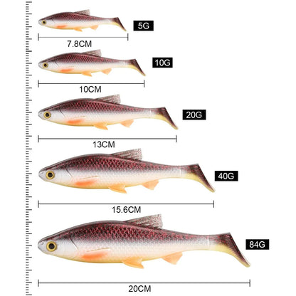Paddle Tail Swimbait for Pike & Bass