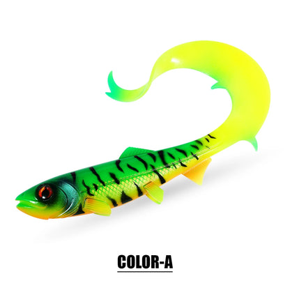 Wavy Tail Soft Swimbait 17.5cm 30g / 22cm 55g && 6.89in 1.06oz / 1.94oz 8.66in